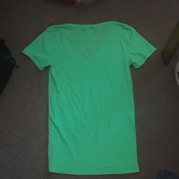 VICTORIA'S SECRET: PINK LIME GREEN V-NECK SZ: SM!! - Picture 3 of 3